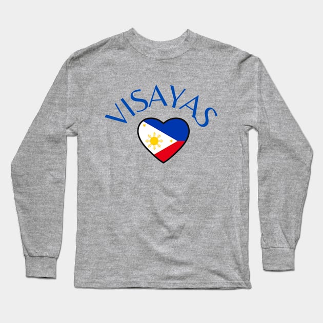 visayas philippines flag Long Sleeve T-Shirt by CatheBelan